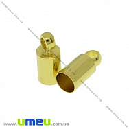 Колпачок металлический, 9х4 мм, Золото (OBN-032337)