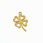 Підвіска з нерж. сталі Клевер, 19х12 мм, Золото (STL-060697)