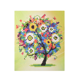 Набор алмазной живописи на картоне 25х21 см, Дерево согласия (SXM-052491)