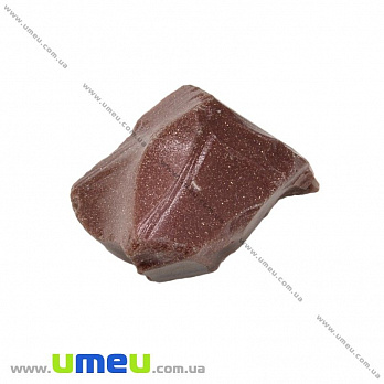 Авантюрин Золотой песок необработанный, 35х22х15 мм (POD-027055)