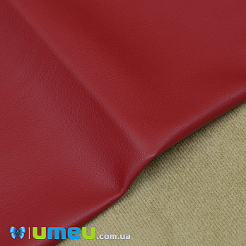 Штучна шкіра на замші 0,65 мм, Червона, 20х27 см (LTH-044792)