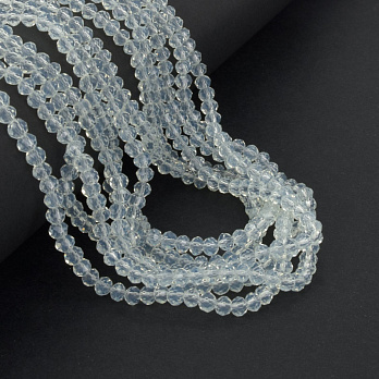 Бусины рондели, 4х3 мм, Полупрозрачные (BUS-057206)