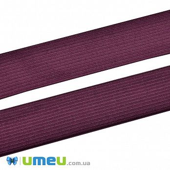 Резинка плоска 25 мм, Вишнева (LEN-046108)