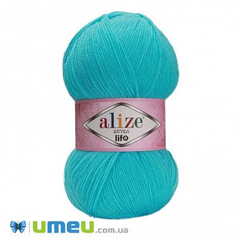 Пряжа Alize Extra Life 100 г, 480 м, Бирюзовая 917 (YAR-038433)