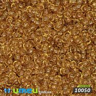 Бісер чеський 11/0 №10050 Янтарний, Прозорий (BIS-044461)