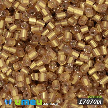 Бисер чешский Рубка 10/0, №17070m, Золото блестящий матовый (BIS-024310)