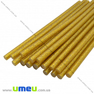 Силіконовий стрижень з глітером, Золотистий, діаметр 7 мм, довжина 180 мм (INS-033732)