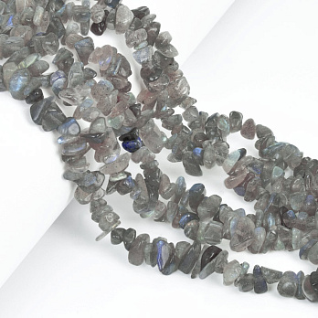 Бусины (скол) Лабрадорит, Натур. камень, 5-10 мм (79-80 см) (BUS-057724)