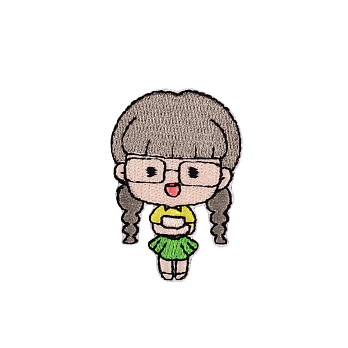 Аппликация на клеевой основе Девочка, 5х3,5 см (APL-055075)