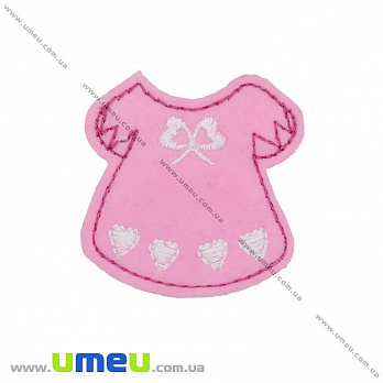 Термоаплікація Платье, 5х5 см, Рожева (APL-025779)