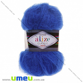 Пряжа Alize Mohair Classic 100 г, 200 м, Синя 141 (YAR-029603)