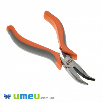 Інструмент Тонкогубці вигнуті, Оранжево-сірі, 12,5 см (INS-046837)