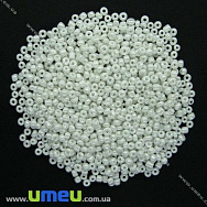 Бисер китайский средний, 8/0, Белый перламутровый, 3 мм (BIS-007988)