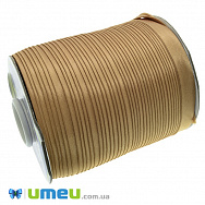 Атласна коса бейка, 15 мм, Коричнева світла (LEN-037784)