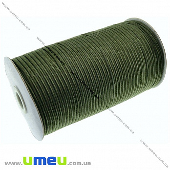 Сутажний шнур, 4 мм, Хакі (LEN-011653)