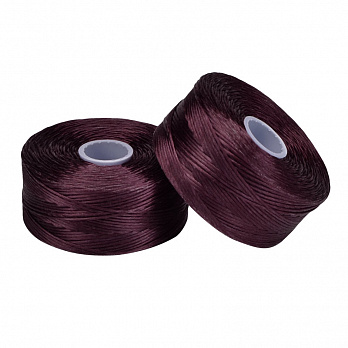 Нитка для бісеру C-Lon D, 0,11 мм, Бордова, 71 м (MUL-051145)