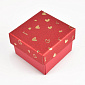 Коробочка Квадратна під колечко, 5х5х3,5 см, Червона (UPK-060583)