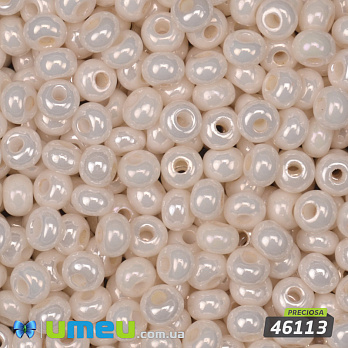 Бисер чешский 6/0, №46113, Молочный, Перламутровый (BIS-050498)