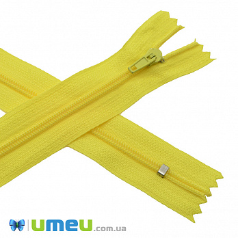 Молния спиральная неразъемная, 18 см, Тип 3, Желтая (ZIP-045089)