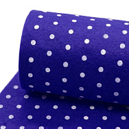 Фетр Горошек 1 мм, 20х28 см, Синий (FLT-056450)