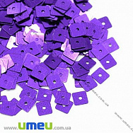 Паєтки Китай квадратні, 5х5 мм, Фіолетові (PAI-013144)