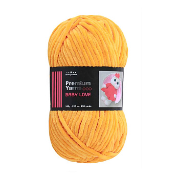 Пряжа Premium Yarn Baby Love 100 г, 120 м, Помаранчева 368 (YAR-056008)