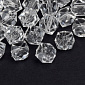 Намистини для сумок ОПТ Акрилові, Куб гранований, 11,5х10 мм, Прозорі (BUS-059939)