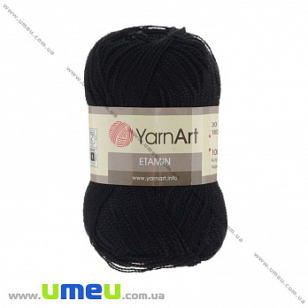 Пряжа YarnArt Etamin 30 г, 180 м, Чорна 422 (YAR-023032)