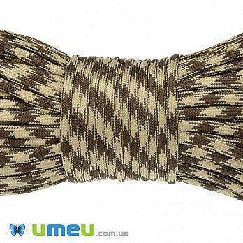 Шнур паракорд семіжільний меланж 4 мм, Бежевий (LEN-047065)