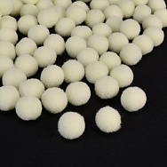 Помпоны бархатные 1 см, Кремовые (DIF-052577)