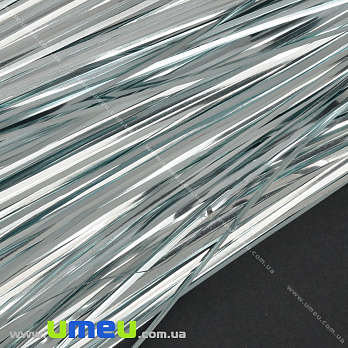 Біть плоска 1 мм, Срібляста (з блакитним відливом) (KNT-037330)