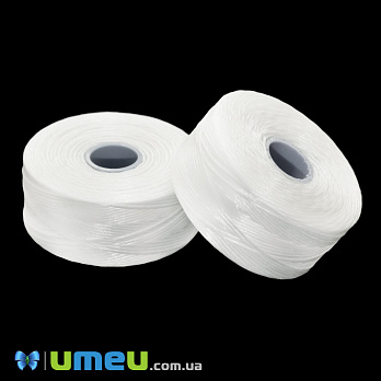 Нитка для бісеру C-Lon D, 0,11 мм, Біла, 71 м (MUL-047531)