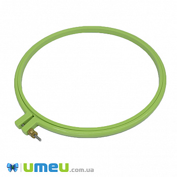 Пяльцы пластиковые HELLO 24 см с металлическим винтом, Салатовые (MUL-045015)