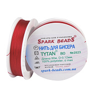 Нить для бисера Титан 80, Красная №2523, 80 м (MUL-061370)