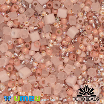 Бисер японский TOHO MIX-3202, Персиковый (BIS-040500)