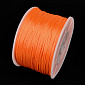 Атласний нейлоновий шнур, 1 мм, Помаранчевий (LEN-053570)
