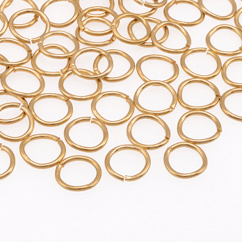 Колечка з нерж. сталі, 8 мм, 0,8 мм, Покриття 18 kt (STL-061284)