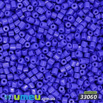 Бисер чешский Рубка 10/0, №33060, Синий натуральный (BIS-044016)