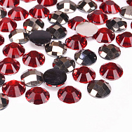 Кабошони пластикові, Круглі грановані, 10 мм, Мікс (KAB-055136)