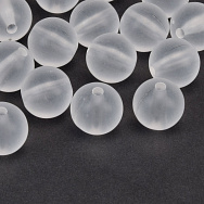 Намистини для сумок ОПТ, Акрилові матові, Круглі, 12 мм, Білі (BUS-059791)