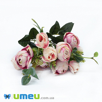 Букет півонії, 30 см, Рожево-персиковий (DIF-044731)