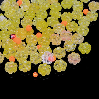 Намистини чеське скло Preciosa 92-Mix-Flower8-Yellow/Orange (BUS-054982)