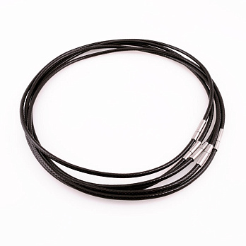 Основа для кольє 3 мм, 45 см, Замок нерж. сталь, Коричнева (OSN-055556)