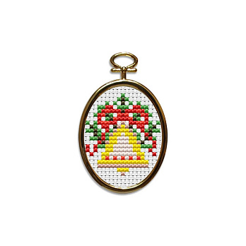 Набір для вишивання нитками з рамкою, Дзвіночок, 9х5 см (SXM-061244)