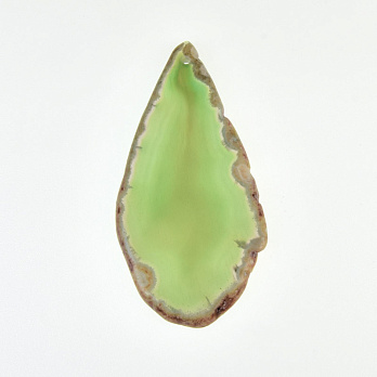 Срез Агата, Зеленый, 79х40 мм (POD-032472)