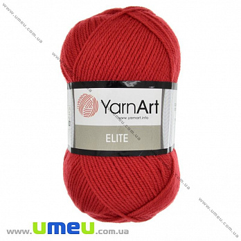 Пряжа YarnArt Elite 100 г, 300 м, Красная 41 (YAR-025375)