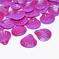Пайетки Китай Ракушки, 19х18 мм, Малиновые АВ (PAI-052973)