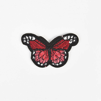 Термоаплікація Метелик, 5,5х3,5 см, Червона (APL-060097)