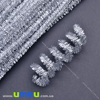 Синельний дріт, Сріблястий, 30 см (DIF-018005)