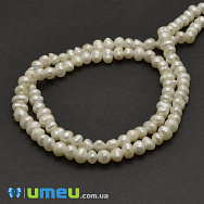 Бусина натуральный камень Жемчуг речной молочный, 3-5 мм (BUS-039401)